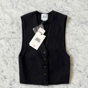 Black Knit Vest